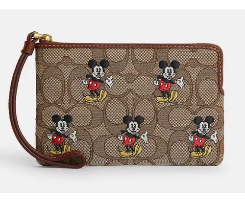 Disney X Coach Wristlet Mu equera Mickey Monograma Cn033 Cuotas