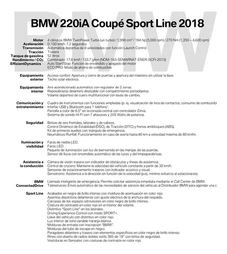 BMW Serie 2 2.0 220ia Sport Line At Cabrio