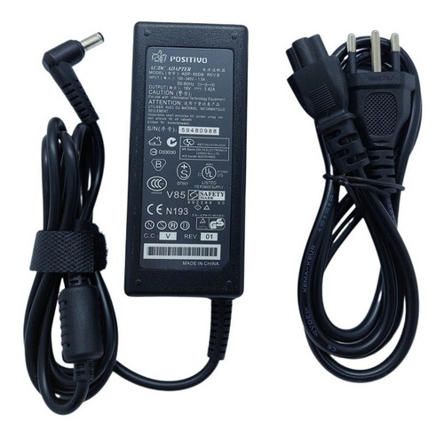 Fonte Para All In One Positivo Union Pctv Ud3553 19v 3.42a