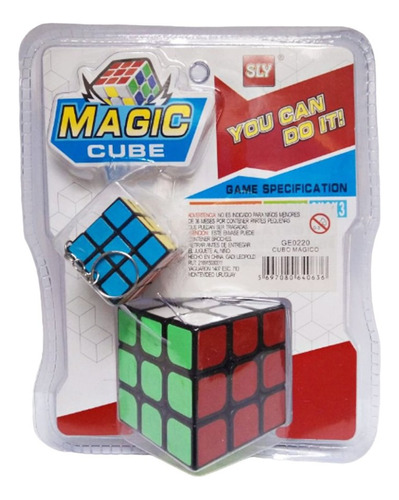Cubos Rubik 3x3x3 + Llavero Chico Pack Nuevos En Blister !!