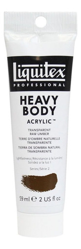 Pintura acrílica Liquitex Transp Raw Umber S2 Heavy Body 59 ml
