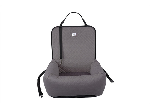 Asiento De Coche Perro Pet2go® Paseo Auto Viaje Práctico Color Gris Oscuro