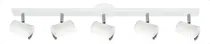 Comprar Aplique Riel 5 Spots Direccionable Cilindro Lampara Led Gu10 Color Blanco Gioluce VN-CILY-B-5-AC\u002FBL\u002FNE