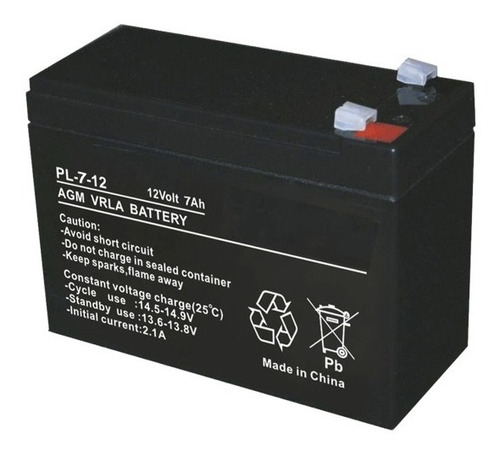 Bateria 12v 7ah Pila Ups Cerco Electrico Control De Acceso