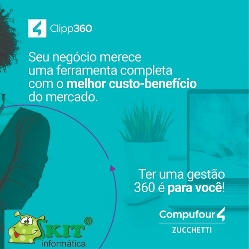 Sistema Comercial Clipp 360 Compufour Zucchetti (na Nuvem)