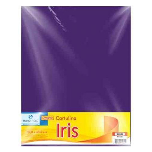 Cartulina Euromac Iris Ei0040 Color Morado 50x65cm 10 Piezas