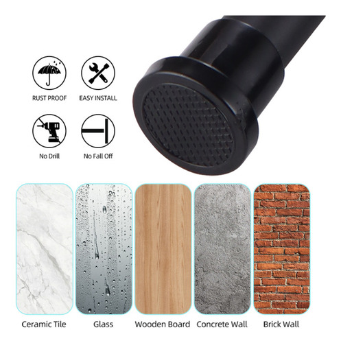 Barra Extensible Para Cortina De Ducha De Baño De 80 A 240cm