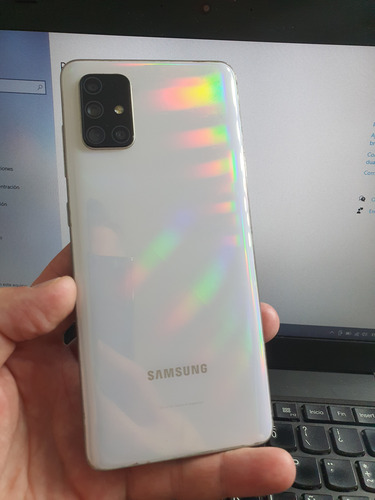 Samsung Galaxy A71 White Hermoso 128/6gb Libre Impecable Blanco