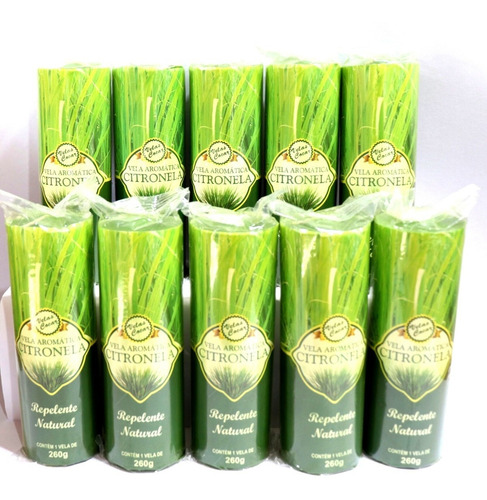 Imagem 1 de 2 de Kit C/ 10 Velas Votivas Tipo 7 Dias De Citronela