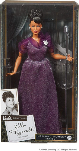 Imagem 1 de 6 de Barbie Inspiring Women Ella Fitzgerald Cantora Collector