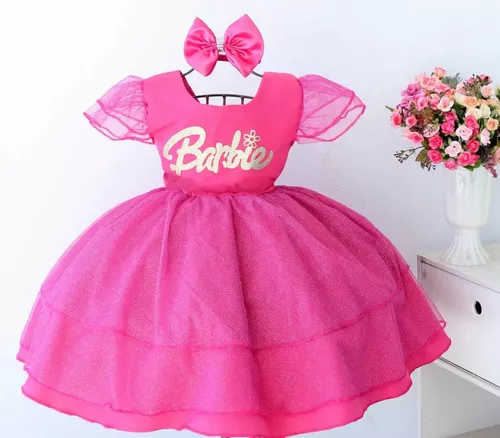 VESTIDO DE FESTA INFANTIL BARBIE