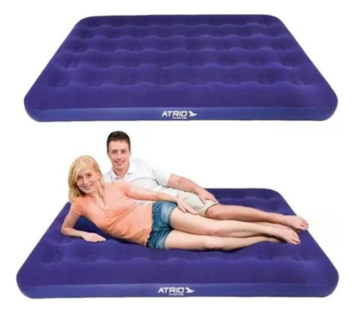 Colchão Inflável Casal 191x22x137cm Queen Cama Acampamento