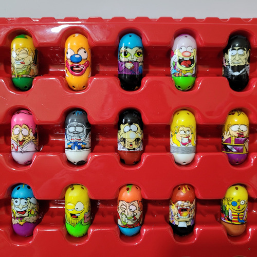 Mighty Beanz - Conjunto Com 47 Bonecos + Maleta (8 C) (Usado)