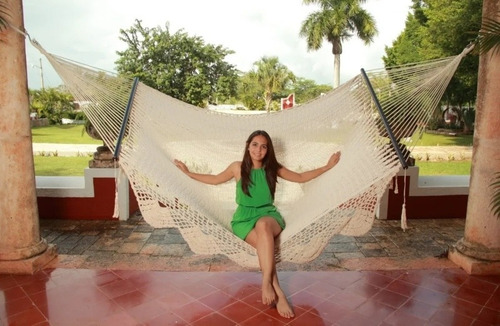 Hamaca Americana De Lujo Autentica De Yucatan 100% Artesanal