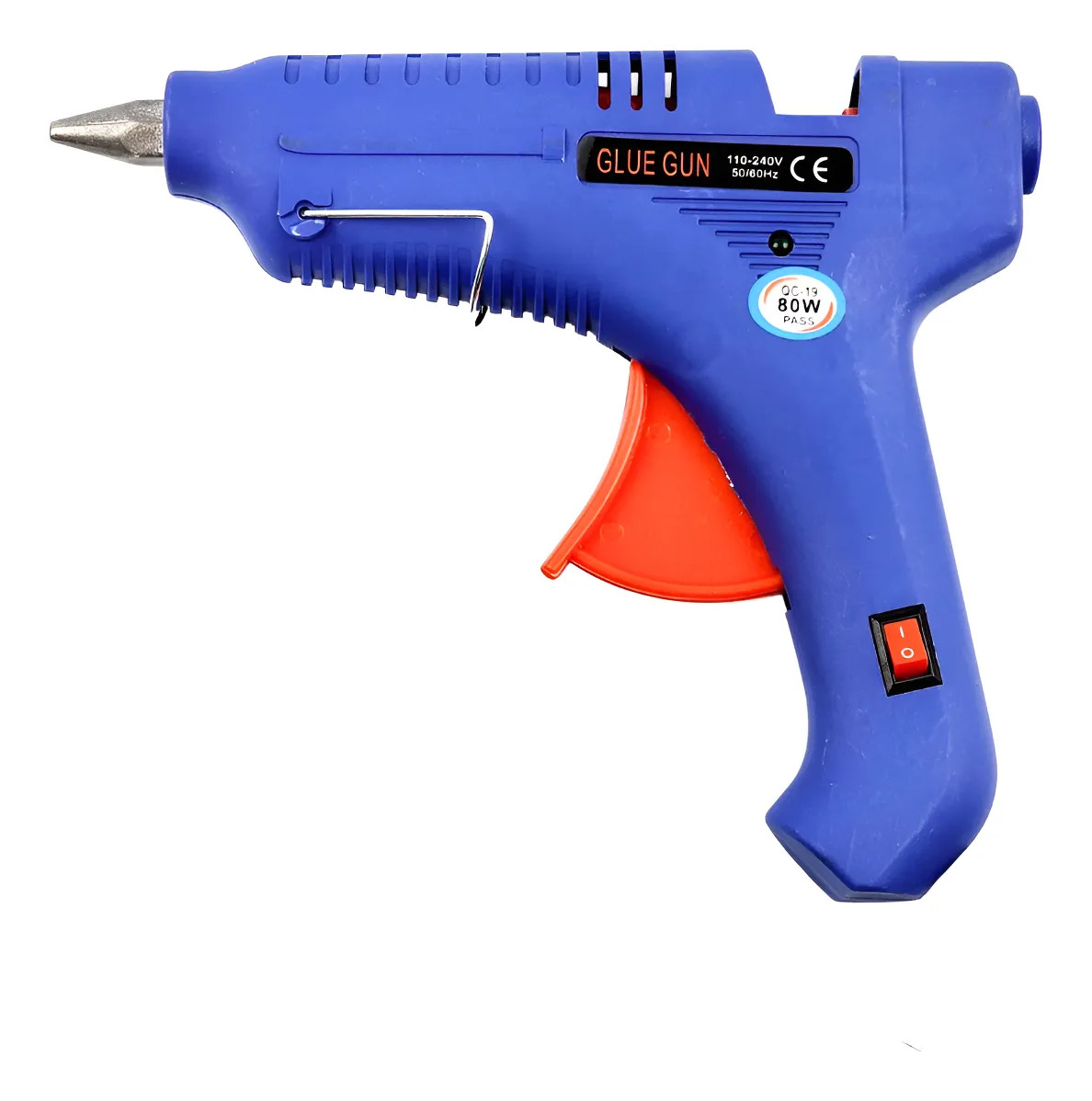 Pistola De Cola Quente Bivolt Profissional 80w Bastão G 11mm Azul