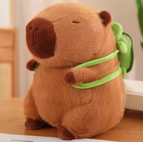 Peluche Capibara Con Mochila Grande 55cm Suave Tierno Muñeco