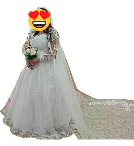 Vestido De Novia Tipo Princesa Incluye Armador Y Velo De 3 M