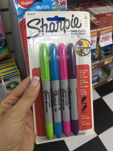 Marcadores Sharpie X 4 Doble Punta