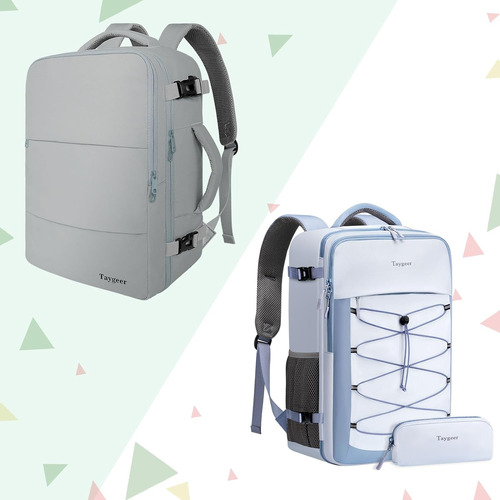 Carry On Backpack &travel Backpack Bundle, With Usb Charging
