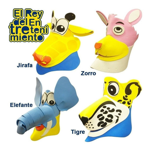 Set 12 Máscaras Gorro Disfraz P/ Cotillón Sorpresitas El Rey