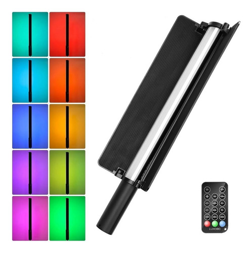 Bastão De Iluminação Tubo Luxceo P520 Led Rgb 36w Controle Cor da estrutura Preto Cor da luz Branco-frio-branco-quente-branco-neutro-RGB 12