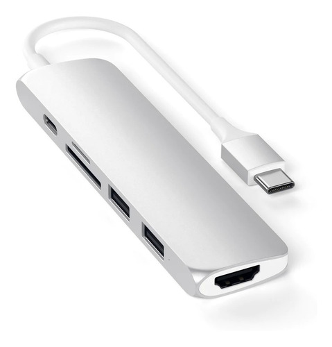 Hub Adaptador  Multi Puertos Slim Usb Tipo-c  V2 Satechi