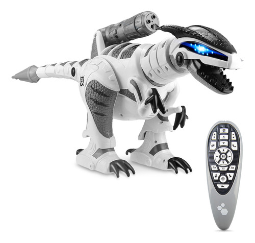 Dinosaurio Inteligente De Control Remoto Radioshack Color Blanco