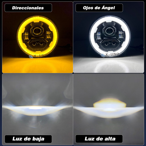 7 Pulgadas Faros Carcasa Y Soporte Más Brillante Beam Par-1m20/c236