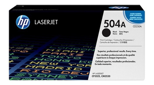 Toner Hp Ce250a (504a) L.j. Cp3525 Negro 5000pg