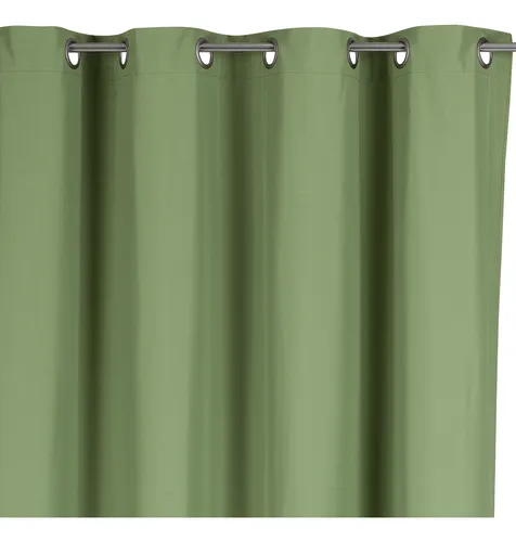 Cortina Tradicional 100% Blackout Verde