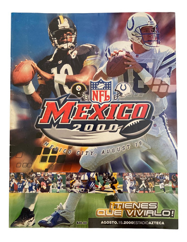 Programa American Bowl 2000 Mexico Nfl Potros Vs Acereros