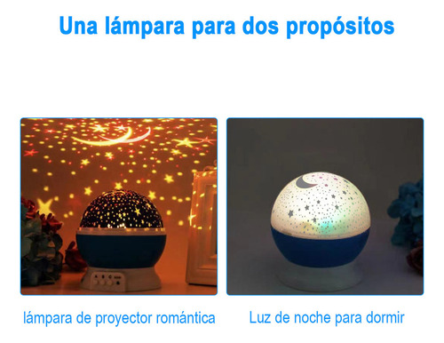 Rii Lampara Proyector De Estrellas Luces Led Niños Usb O