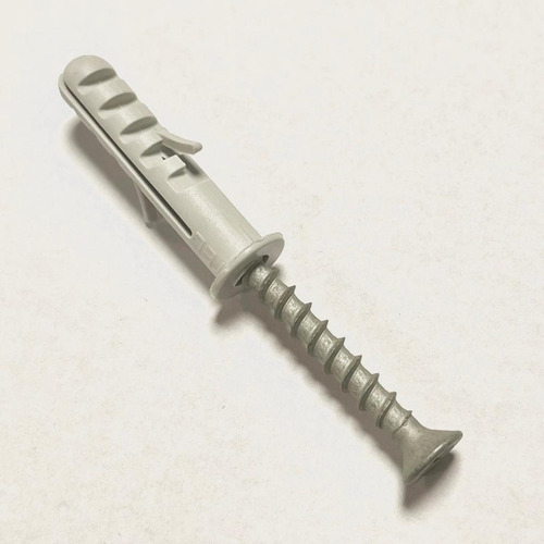 Imagen 3 de 4 de Tornillo Fix De 5,2mm X 50mm + Tarugo C/tope De 8mm 20 Unid