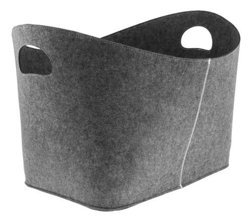 Organizador De Estantes Cesta De Almacenamiento Gris Oscuro