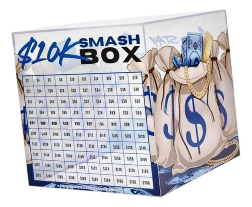 Piggy Bank Efectivo Ahorro De Bancos 18cmx18cm Azul