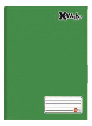 Caderno Brochurão X-write Verde Sem Pauta 96 Folhas