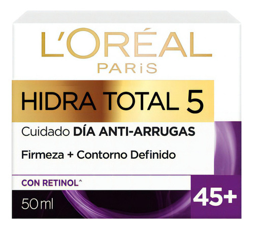Crema Facial Día Loreal Hidra Total 5 Anti-arrugas +45  50ml