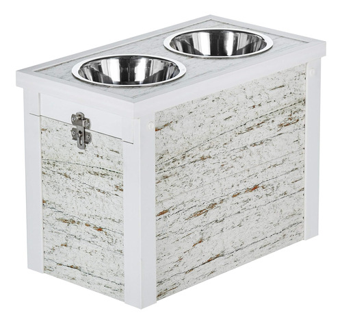 New Age Pet Ecoflex Piedmont Diner De 2 Tazones Con Tapa Des