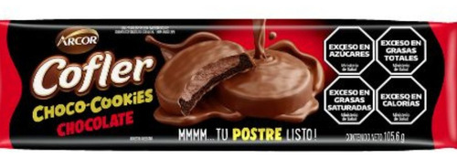 Galletitas Cofler Choco Cookies Bañada Mediana