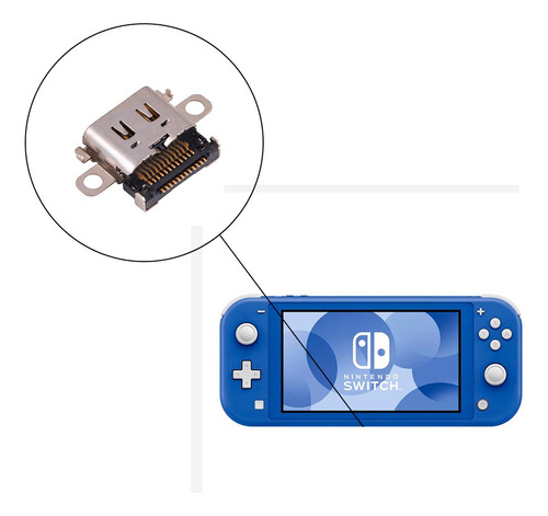 Puerto Pin De Carga Nintendo Switch Lite Entrada Tipo C