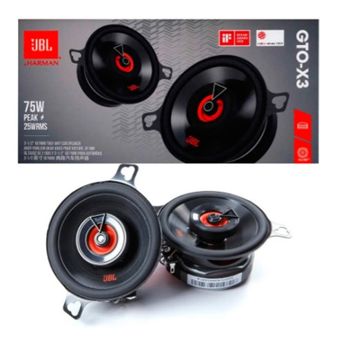 Juego De Dos Bocinas Jbl Gto X3 De 3 PuLG A 25 Watts Rms Color Negro