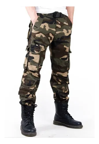 Pantalones con estampado militar new arrivals