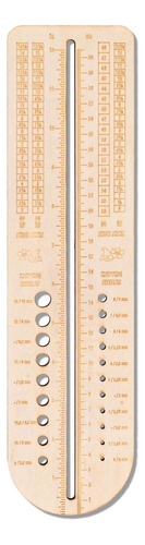 Regla De Medición Para Tejer En Forma De W, Aguja De Tejer,