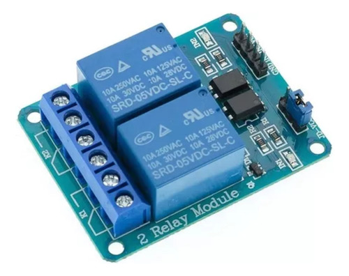 Módulo Relay Relevador 2 Canales 5v 10a Compatible Arduino