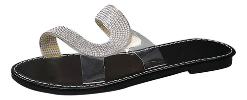 Yt Chanclas Casuales Con Fondo Plano Diamond Para Mujer