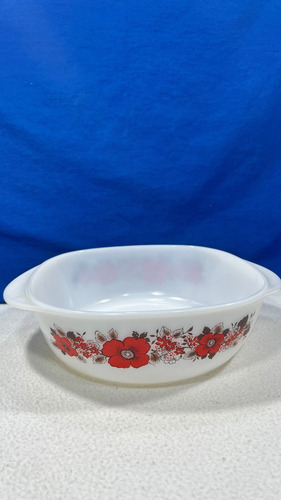 Fuente Bandeja Para Horno Simil Pyrex Vintage Jena Glass Blanco (Usado)