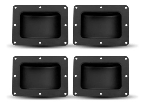 Set 4 Porta Llantas Color Negro, Fabricacion Fly Case Cg7001