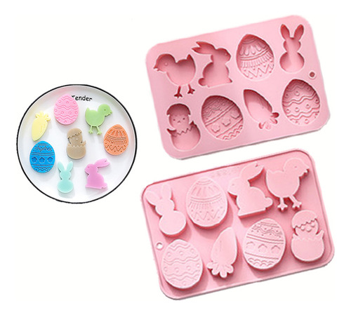 Moldes De Silicona Para Pascua Con Forma De Conejito Con For