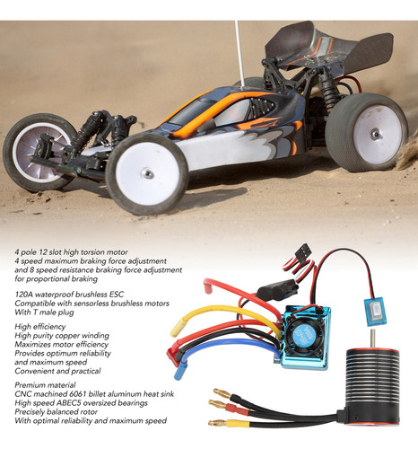 Set Esc De Motor Sin Escobillas Rc Professional, Resistente