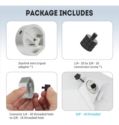 Trípode Mini Para Starlink Modelo Plata Color